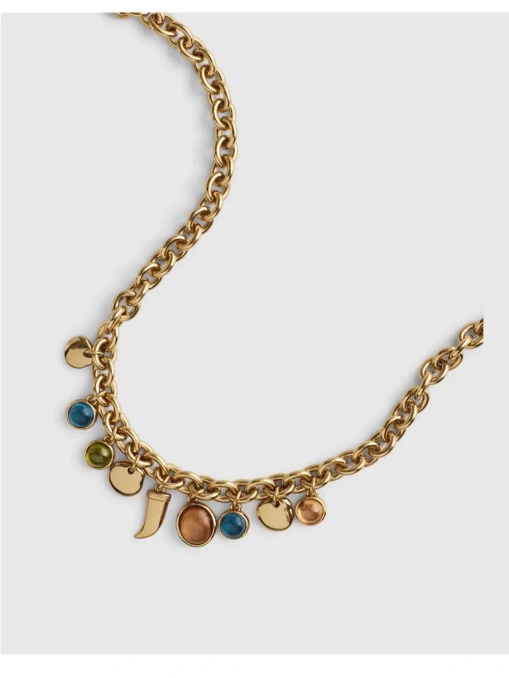 Madewell Chunky Oval Chain charm Necklace in Polished Bronze - Picture 4 of 4
